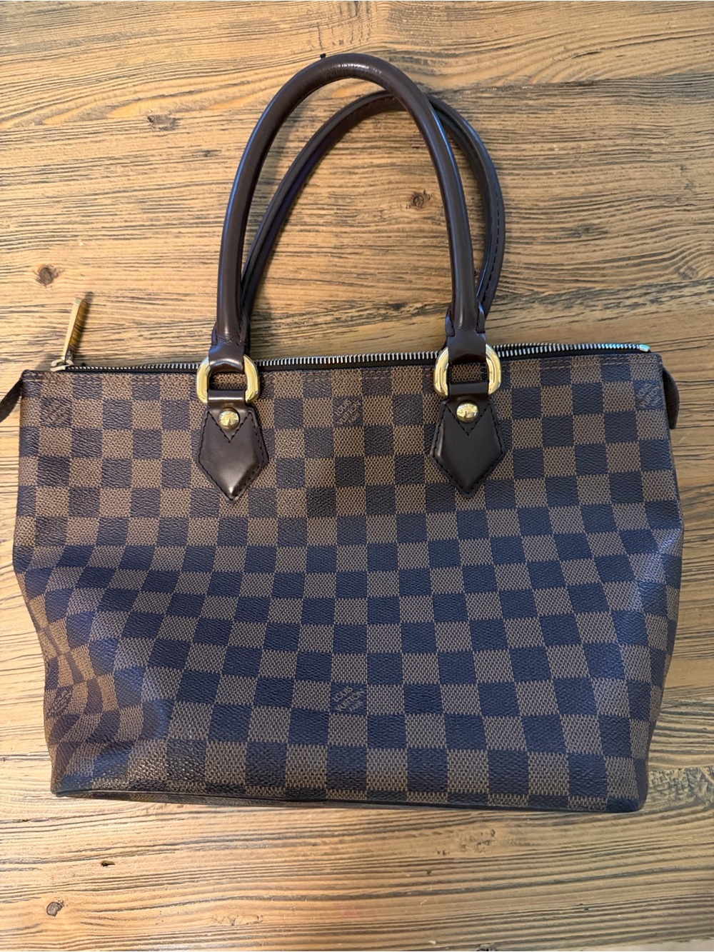 Louis Vuitton Brown Damier Ebene Tote Bag